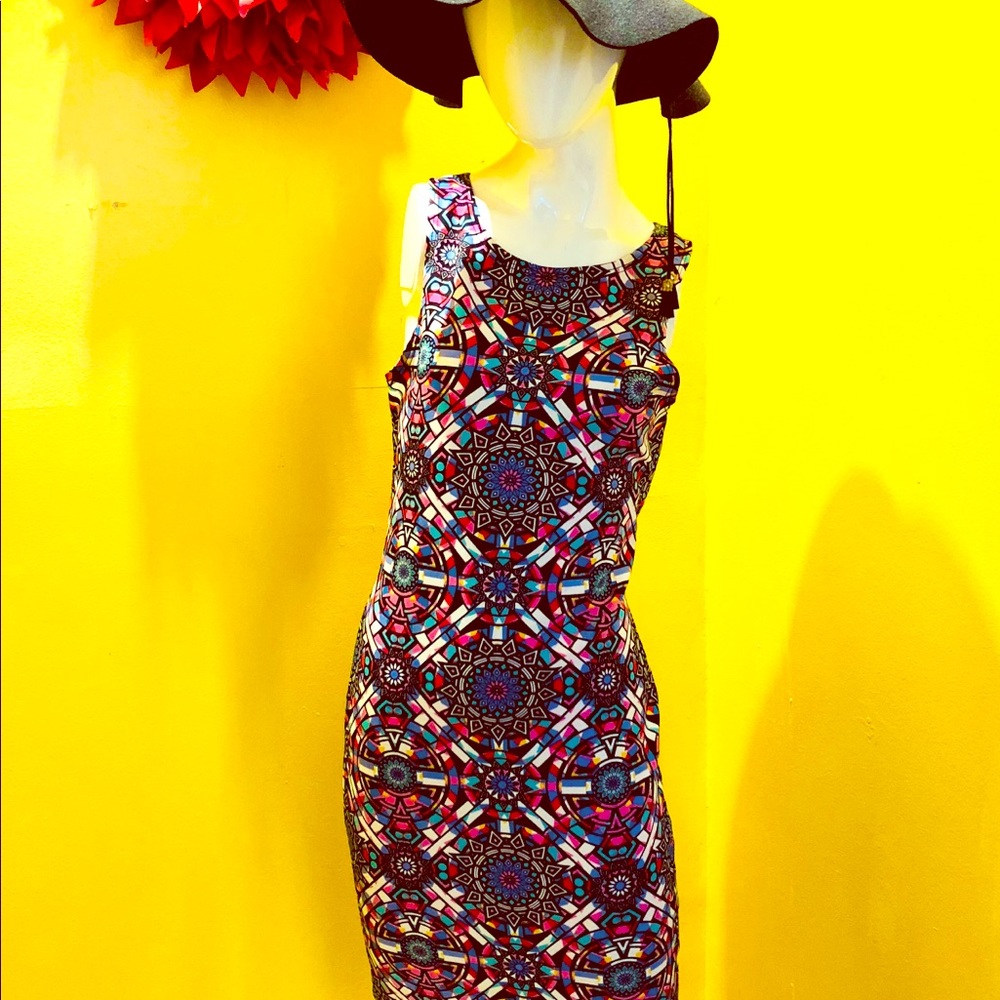 Multicolored Art Deco dress